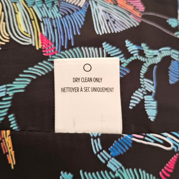 Robert Graham Penelope Black Floral Women's One Button Lined Pockets Blazer 6 - Picture 11 of 13